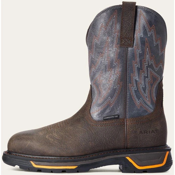 Ariat Big Rig Composite Toe Boots: Rugged Work Style, Coffee Color, 10033966